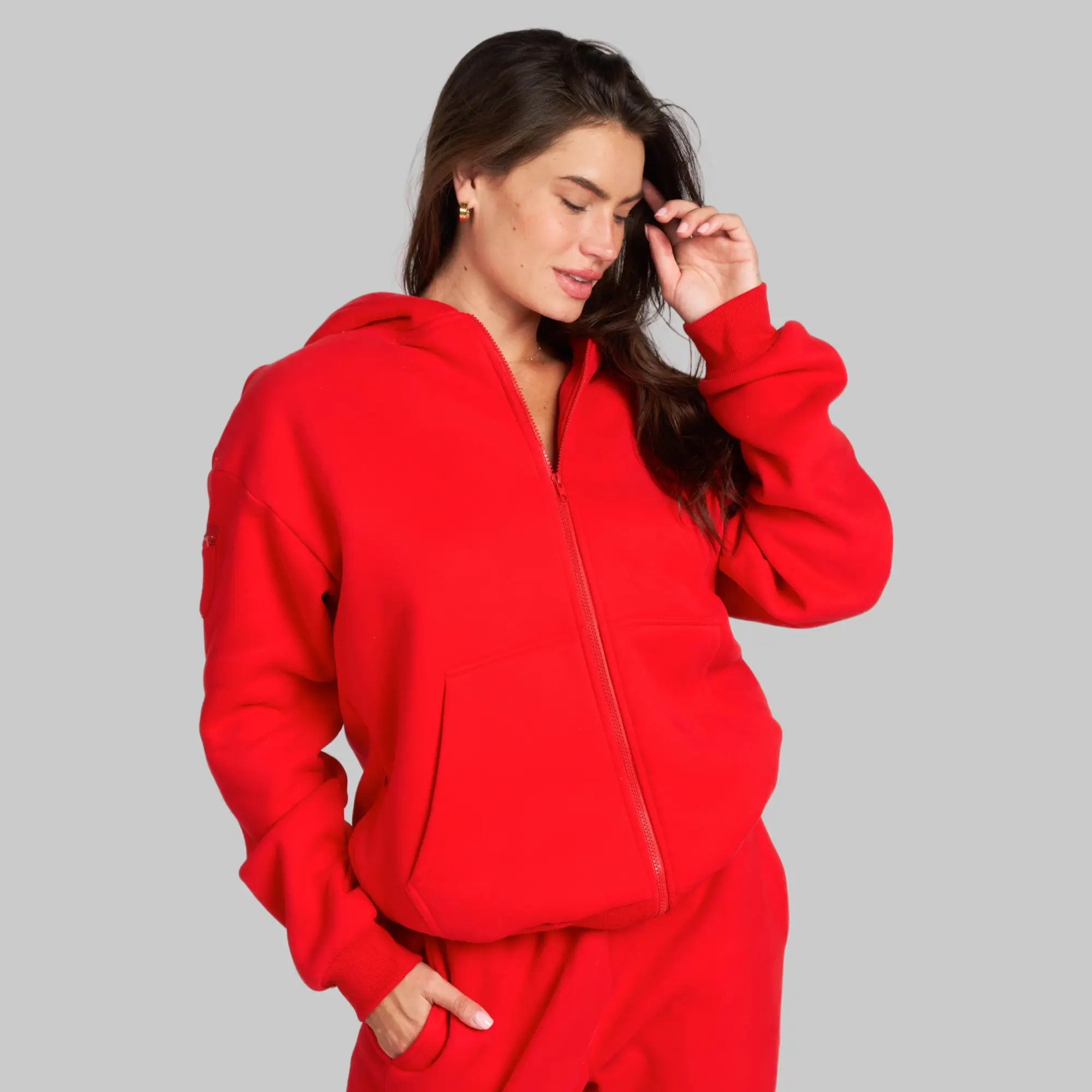 Comfrt | Travel Essentials Zip up Hoodie | Sweatshirt with Zip Pockets for Travel