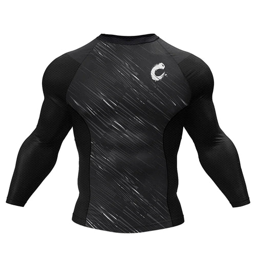Cody Lundin 4 Pcs/Set Jiu Jitsu Rashguards MMA T-Shirt+Shorts Boxing Grappling Spats Bjj Rash Guard for Men Compression Jerseys